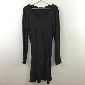 Athleta Women’s Boatneck Ruched Long Sleeve Dress Size L